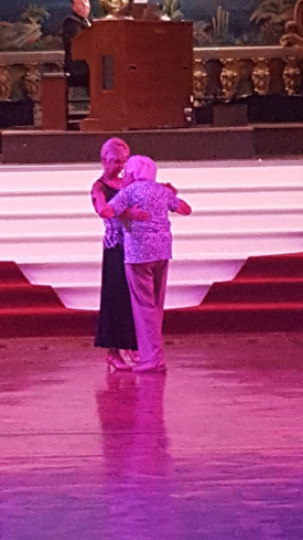 A 95-year-old ladyâ€™s dream to dance at The Blackpool Tower Ballroom was granted by the staff at her care home.